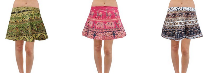Flipkart.Com is offering Women's Wrap Around Skirt worth Rs.599 at Rs. 240