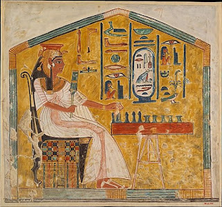 JOGUEDOTI - Antigo Egito - Rainha Nefertari jogando Senet