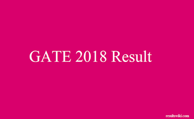GATE 2018 Result