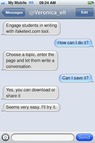 Fake text tool My English Backroom