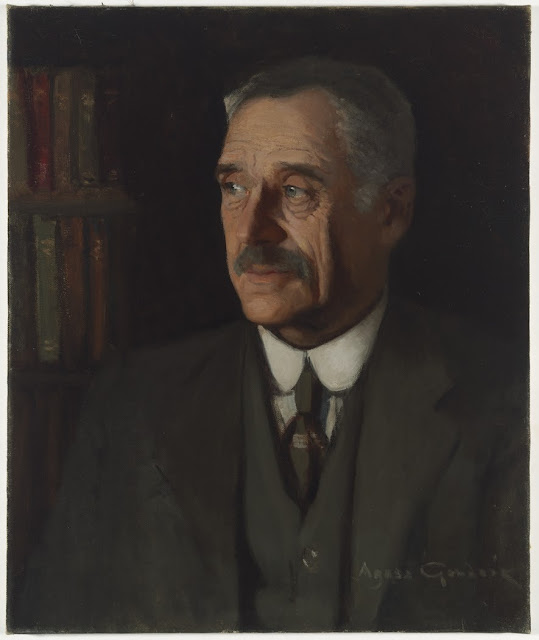 A. B. Paterson, Banjo : portrait in oils, 1927 / Agnes Noyes Goodsir (1864-1939)