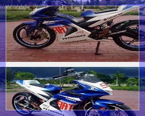 Gambar modifikasi jupiter z ceper belakang airbrush ala 