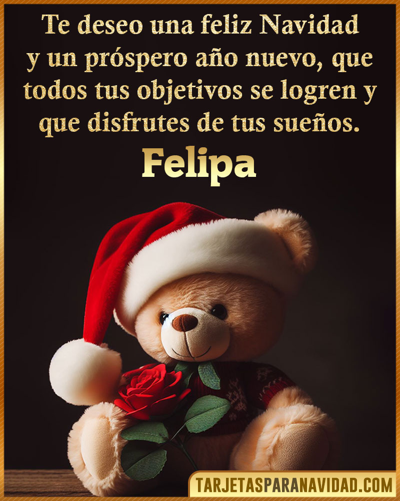 Felicitaciones de Navidad para Felipa