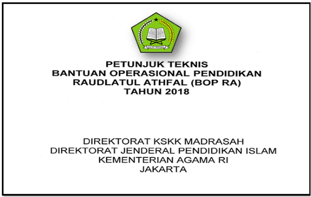 Download Petunjuk teknis BOP RA Tahun anggaran 2018