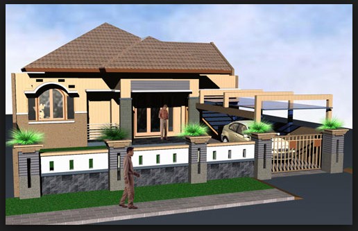 40 Desain Pagar  Rumah  Minimalis