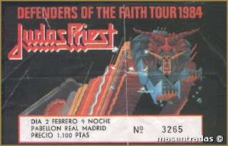 entrada de concierto de judas priest