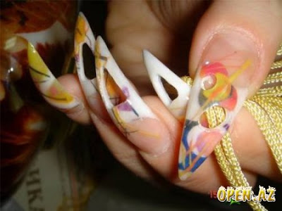 airbrush nail art, creative nail design