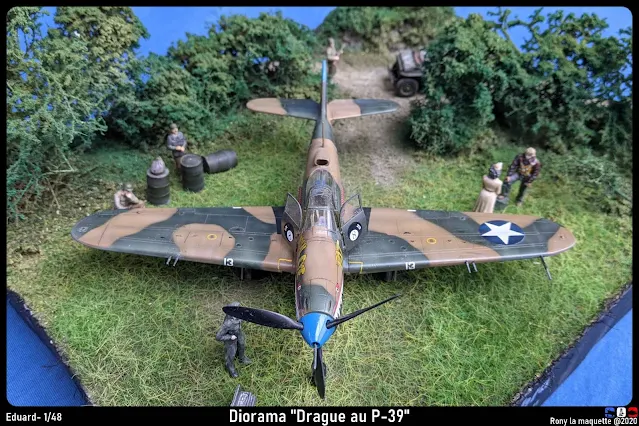 Diorama P-39 Airacobra "Drague au P-39".