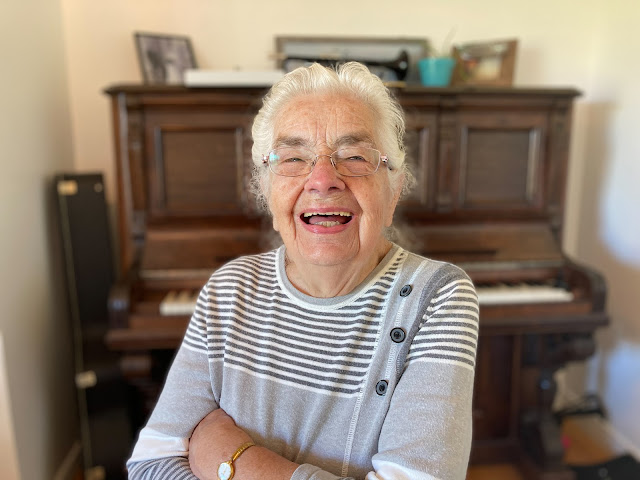 Grandmother smiling beautifully