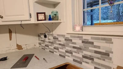 How to Install Peel and Stick Backsplash in Corners, How to Install Peel and Stick Backsplash