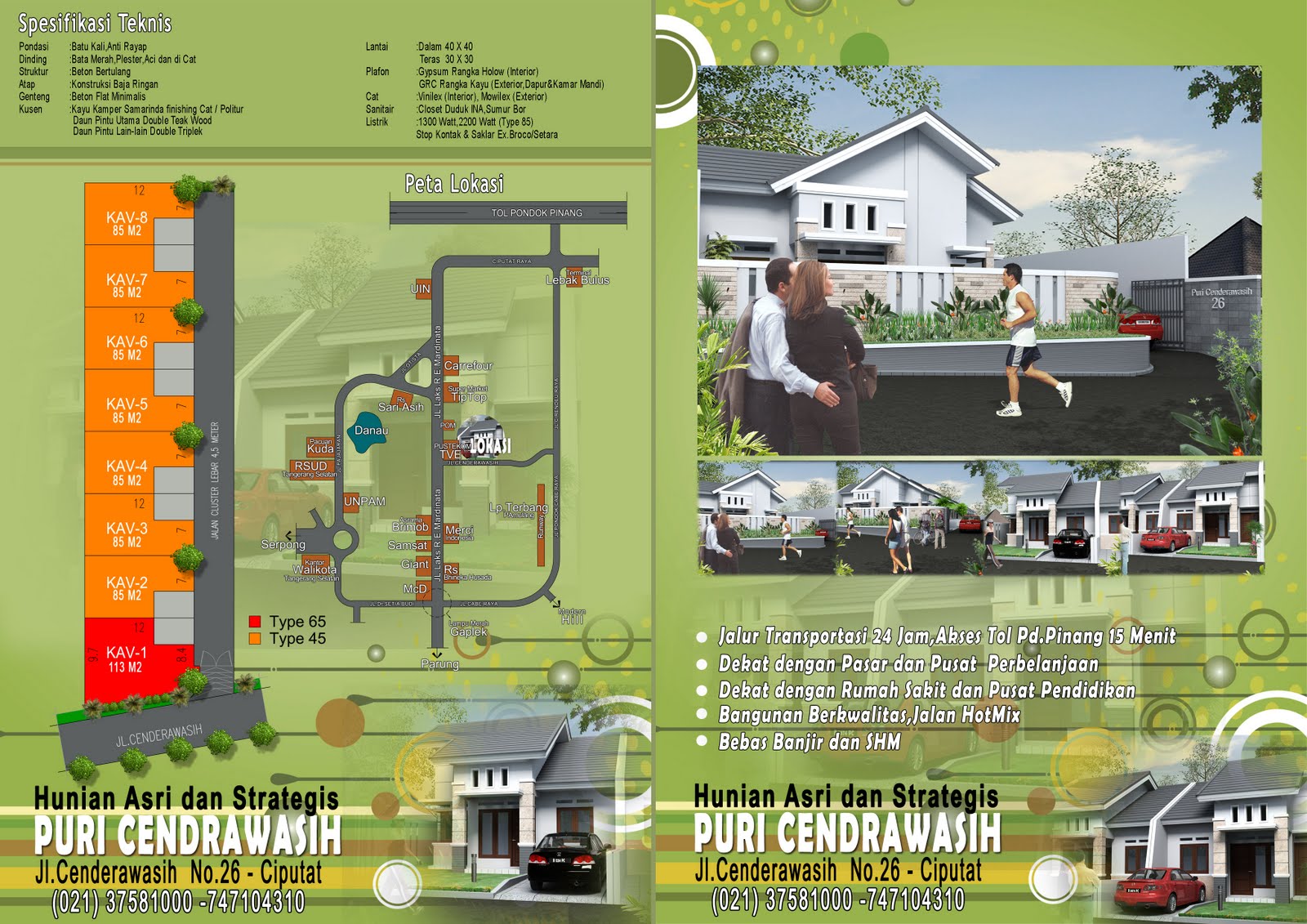 Rumah Dijual Tangerang Griya Odysa 2 Tangerang Rumah Type 45 85