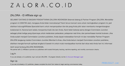 Cara Mendaftar dan Menghasilkan Uang Melalui Program Afiliasi / Affiliate Zalora