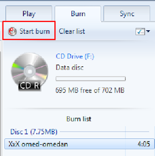 Cara Burning Lagu ke CD atau DVD Menggunakan Windows Media Player