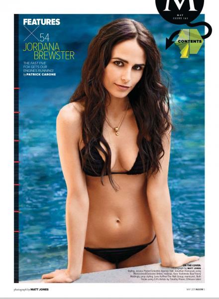 Jordana Brewster Hot Bikini Poses For Maxim USA May 2011 Issue