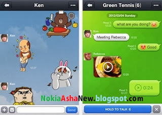 line Apps, for Nokia Asha, touch phones