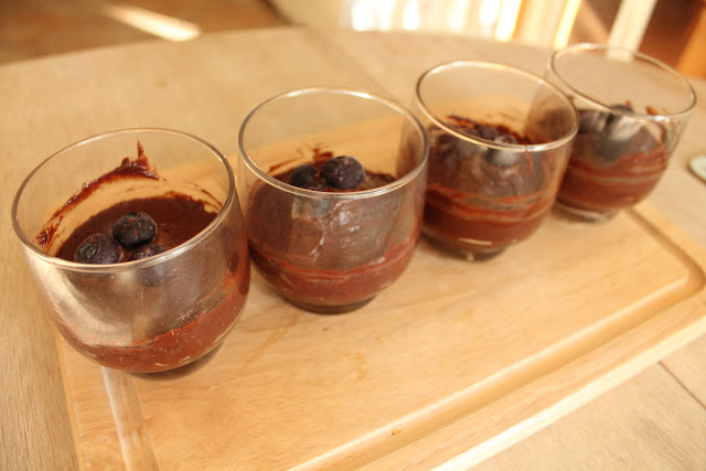 Raw all natural chocolate mousse