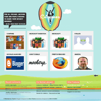 free blogger template converted from wordpress theme to blogger template Childhood blogger template