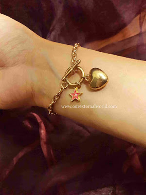 Ayesha Accessories Autumn Winter Collection, golden bracelet, charms, Indian fashion blog, beauty blog