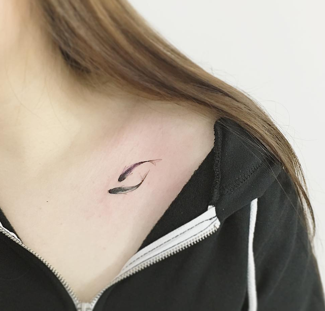 tatuagens femininas para a clavícula