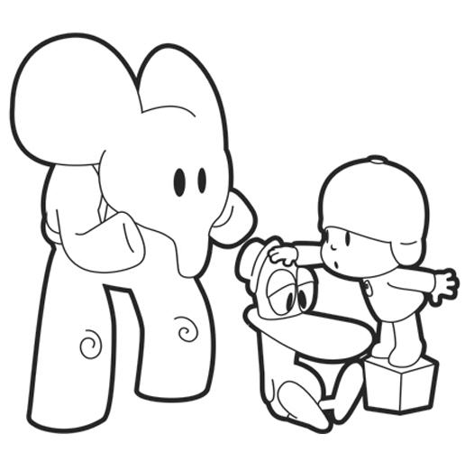 13 Desenhos do Pocoyo para imprimir e colorir