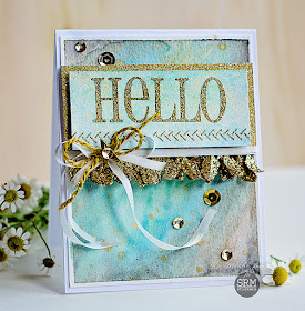 SRM Stickers Blog - BIG Hello by Michele - #card #hello #BIGhello #stamp #twine