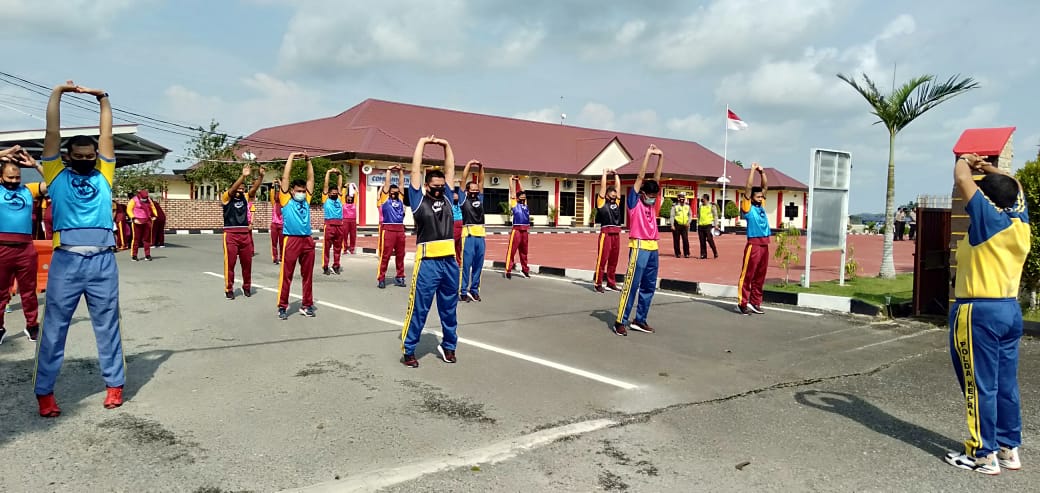 Polres Bintan dan jajaran Gelar Kesamaptaan Jasmani Berkala