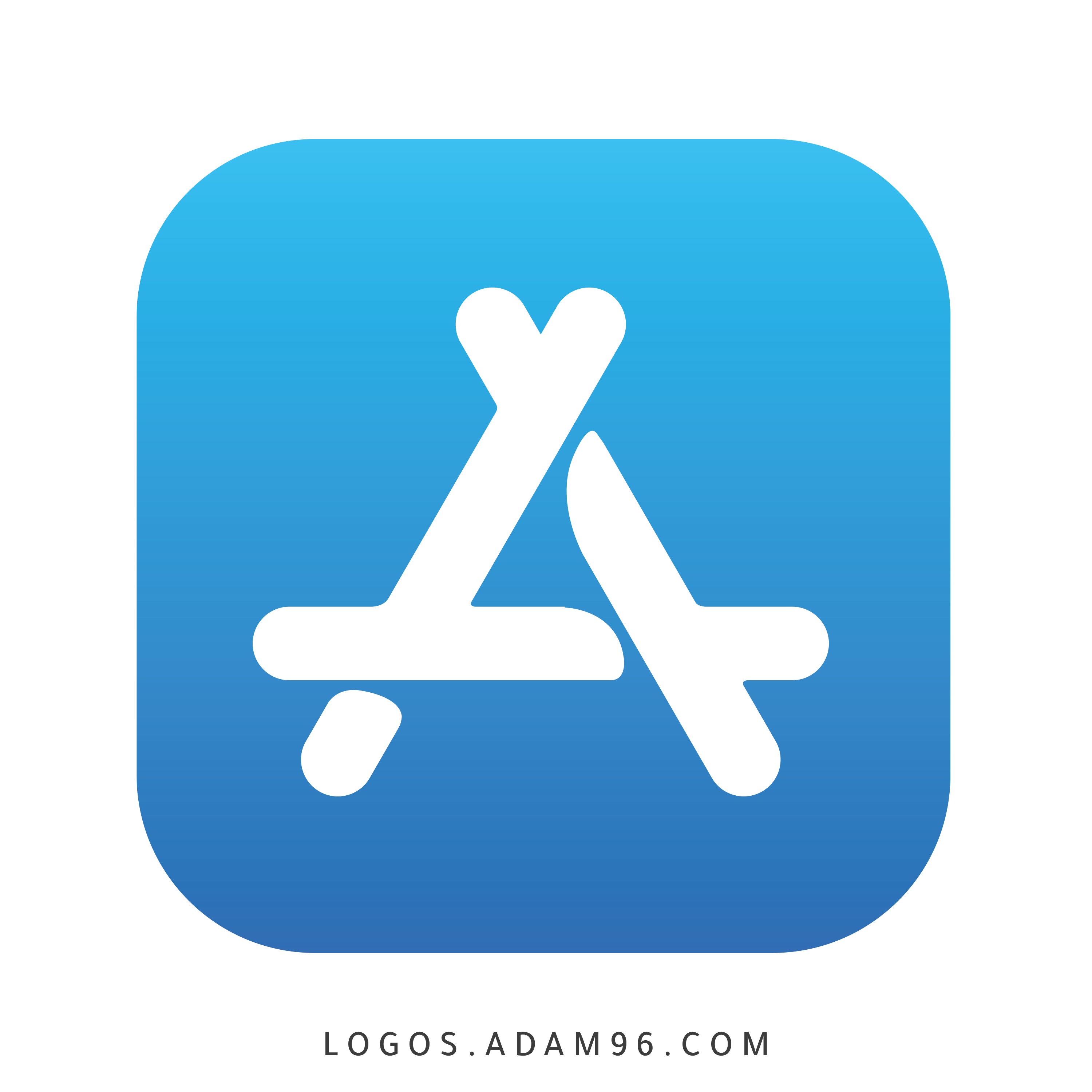 Apple iOS App Store Logo PNG Vector