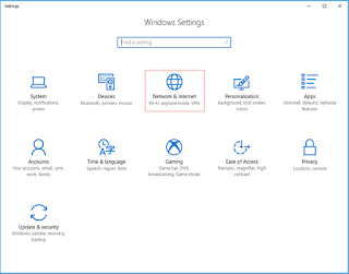 Network & Internet settings