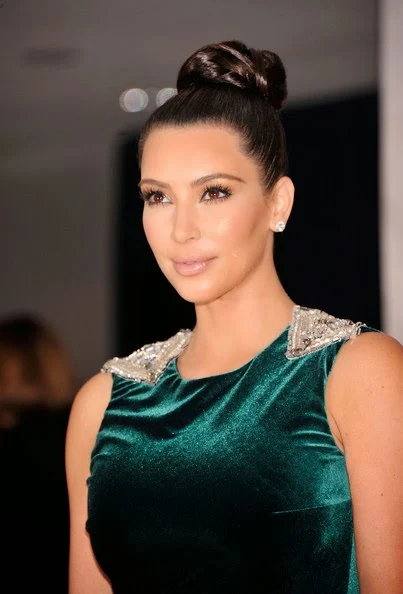 Kim Kardashian updos Braided Bun hairstyle