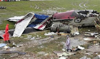 Wreckage of One-Two-Go crash at Phuket