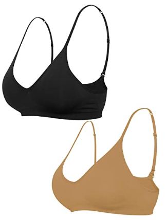 Tiptopshoppin Women's Everyday Bra Bralette Comfort - Sports Seamless Soft Wireless Removal Pad Yoga Girls Bras Top