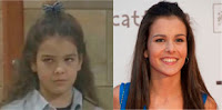 Sandra Blázquez con 11 años y actualmente, con 26