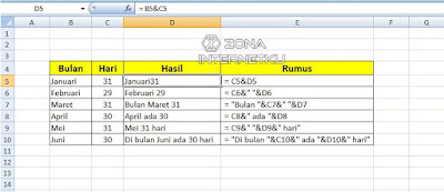 Cara Menggabungkan Beberapa Data Sel Menjadi Satu Sel Di Microsoft Excel Dengan Perintah Ampersand