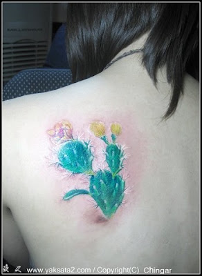 Mens Tattoo Designs on Cactus Tattoo Designs For Girls And Women Free Cactus Tattoos Pictures