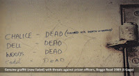 Genuine cell graffiti, Boggo Road Gaol, Brisbane, c.1989.