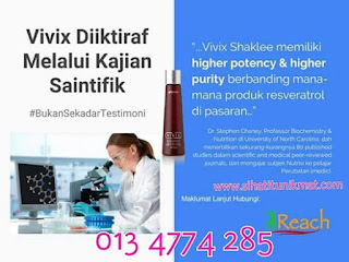 vivix shaklee melalui kajian saintifik