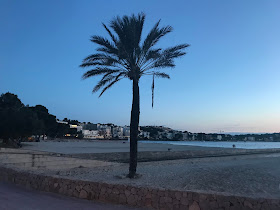 sunset over the beach in Santa Ponsa Majorca 2018