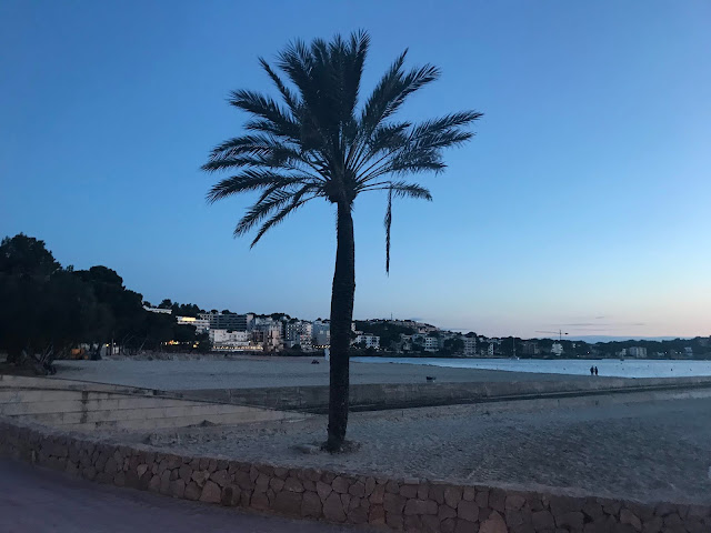 sunset over the beach in Santa Ponsa Majorca 2018