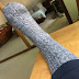 Make Money Not Friends White Logo Intarsia Cotton Blend Knit Socks For Men