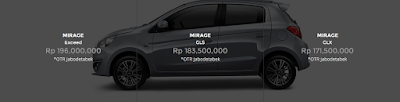 HARGA MITSUBISHI MIRAGE