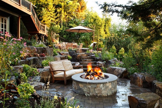 How to build garden fire pit ideas