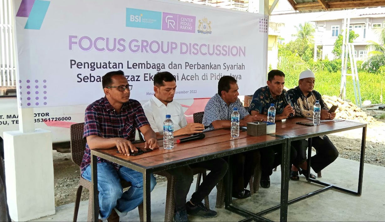 Focus Group Discussion (FGD) yang di gelar oleh Center Peduli Rakyat (CPR) Pidie Jaya, Rabu (23/11/22).