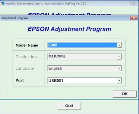 Epson l380 reset with Keygen
