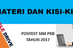 Materi Kisi-Kisi Pada Soal Postest Modul A