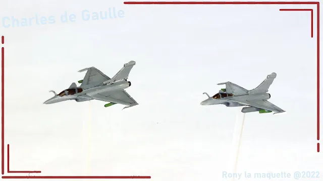 Les Rafale du Charles de Gaulle. Heller 1/400.