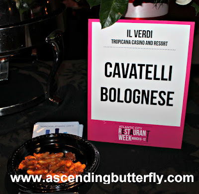 Cavatelli Bolognese prepared by Il Verdi Restaurant, Tropicana Casino and Resort