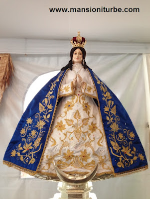 Virgen de la Salud de Pátzcuaro elaborada en Pasta de Caña de Maíz