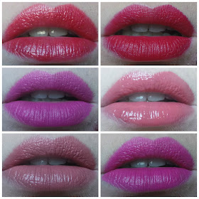 lipstick swatches