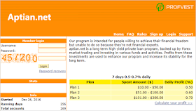 Aptian обзор и отзывы HYIP-проекта