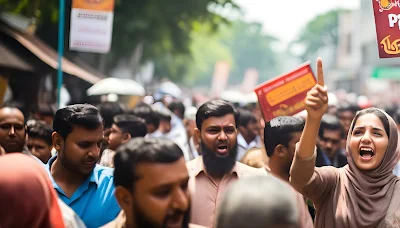 muslim and christians protesting to food festival in bangalore